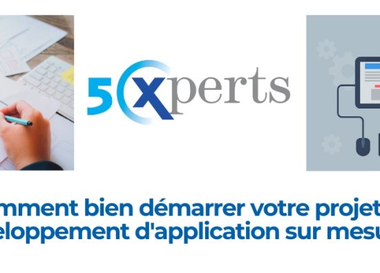 Planification du développement d’une application sur mesure - 5Xperts